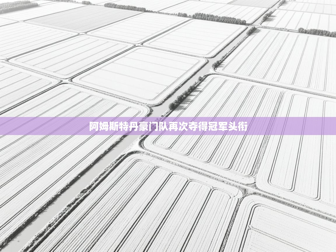 开云体育app评价-阿姆斯特丹豪门队再次夺得冠军头衔  第4张